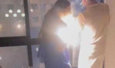 momento em que rojão invade apartamento e fere mulher gravemente