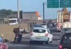 Motociclista morre após discussão e colisão em rodovia; vídeo registra o incidente
