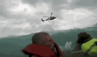 Furacão Helene atinge a Flórida com força total: Homem e cachorro são resgatados pela Guarda Costeira após veleiro à deriva