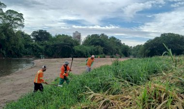 Prefeitura de Goiânia retira mais de 25 toneladas de lixo do Rio Meia Ponte