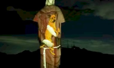 Cristo Redentor homenageia animais de rua com projeção especial nesta sexta (4)